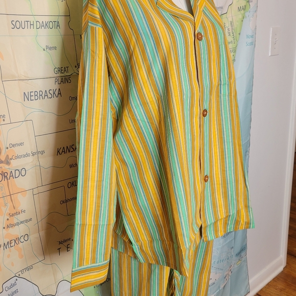Vintage NWOT Sears Perma Prest Mens Stripped Pajamas Size XL - Picture 5 of 16
